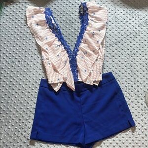 Patriotic American 🇺🇸 July 4th Celebration 🎆 Outfit Top and shorts Size Medium